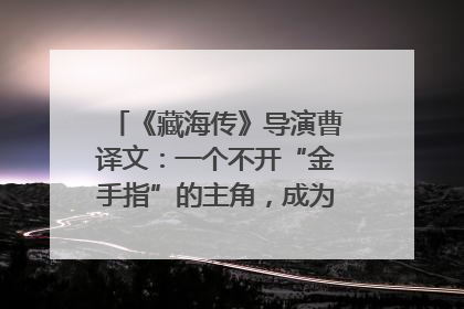《藏海传》导演曹译文：一个不开“金手指”的主角，成为苍生守护者