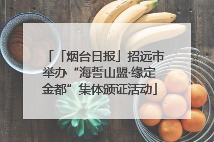 「烟台日报」招远市举办“海誓山盟·缘定金都”集体颁证活动