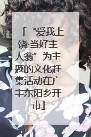 “爱我上饶·当好主人翁”为主题的文化赶集活动在广丰东阳乡开市