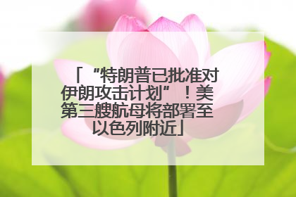 “特朗普已批准对伊朗攻击计划”！美第三艘航母将部署至以色列附近
