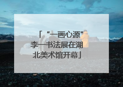 “一画心源”李一书法展在湖北美术馆开幕