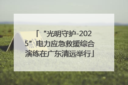 “光明守护-2025”电力应急救援综合演练在广东清远举行