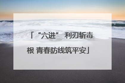 “六进” 利刃斩毒根 青春防线筑平安