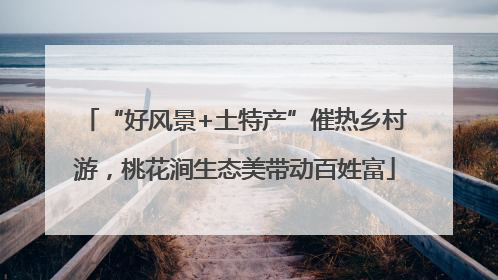 “好风景+土特产”催热乡村游，桃花涧生态美带动百姓富