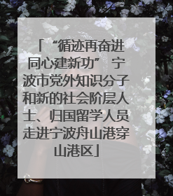 “循迹再奋进 同心建新功” 宁波市党外知识分子和新的社会阶层人士、归国留学人员走进宁波舟山港穿山港区