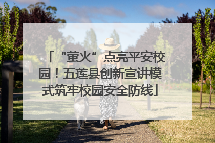 “萤火”点亮平安校园！五莲县创新宣讲模式筑牢校园安全防线