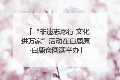 “非遗志愿行 文化进万家”活动在白鹿原·白鹿仓圆满举办