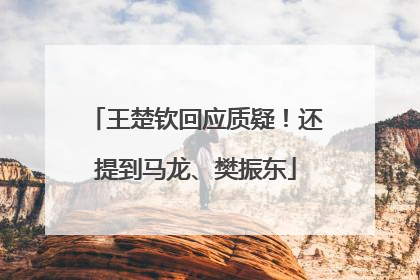 王楚钦回应质疑！还提到马龙、樊振东