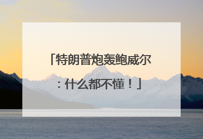 特朗普炮轰鲍威尔：什么都不懂！