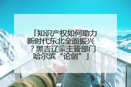 知识产权如何助力新时代东北全面振兴？黑吉辽蒙主管部门哈尔滨“论剑”