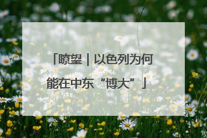 瞭望｜以色列为何能在中东“博大”