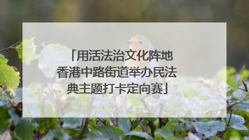 用活法治文化阵地 香港中路街道举办民法典主题打卡定向赛