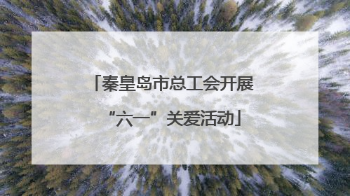 秦皇岛市总工会开展“六一”关爱活动