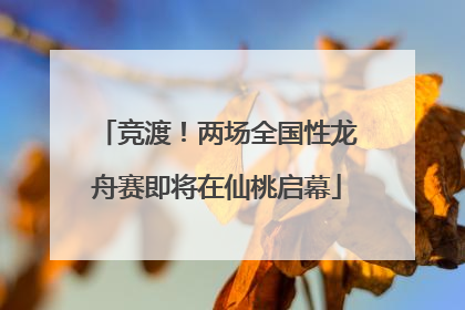 竞渡！两场全国性龙舟赛即将在仙桃启幕