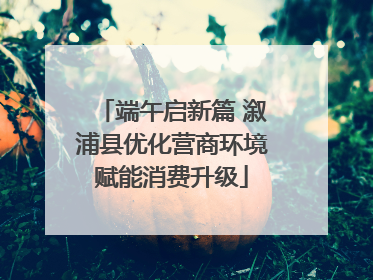 端午启新篇 溆浦县优化营商环境赋能消费升级