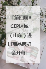 第四届RCEP区域（山东）进口商品博览会开幕
