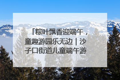 粽叶飘香迎端午，童趣游园乐无边｜沙子口街道儿童端午游园活动圆满落幕