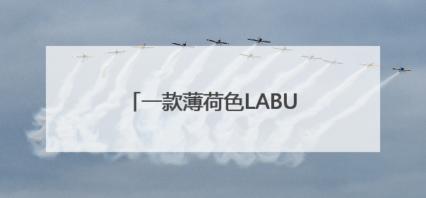一款薄荷色LABUBU被拍出108万！系“全球唯一一只”