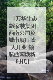 万华生态新家装集团西南公司及城市展厅盛大开业 领航西南焕新时代