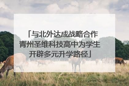 与北外达成战略合作 青州圣维科技高中为学生开辟多元升学路径