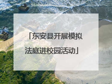 东安县开展模拟法庭进校园活动