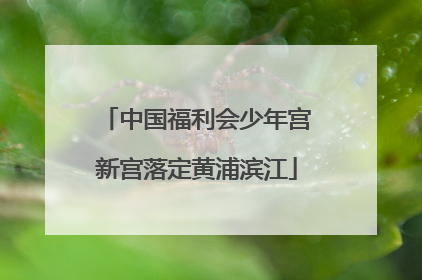 中国福利会少年宫新宫落定黄浦滨江