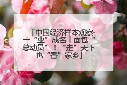 中国经济样本观察·一“业”成名丨面包“总动员”！“走”天下也“香”家乡
