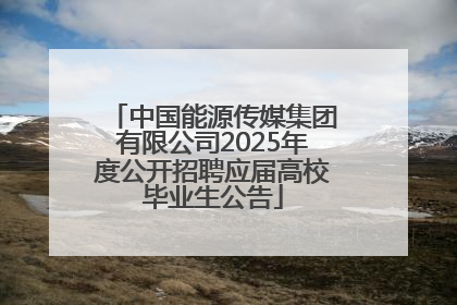 中国能源传媒集团有限公司2025年度公开招聘应届高校毕业生公告