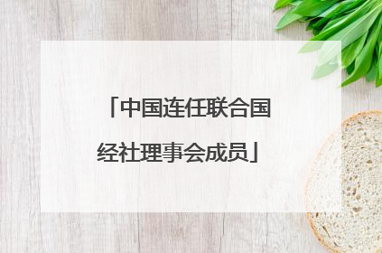 中国连任联合国经社理事会成员