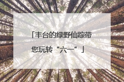 丰台的绿野仙踪带您玩转“六一”