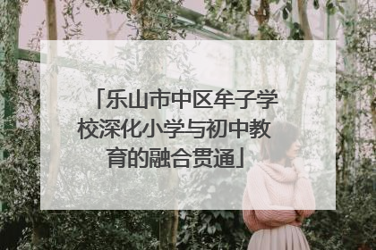乐山市中区牟子学校深化小学与初中教育的融合贯通