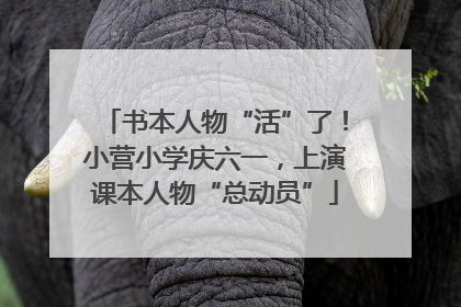 书本人物“活”了！小营小学庆六一，上演课本人物“总动员”