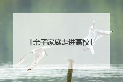 亲子家庭走进高校