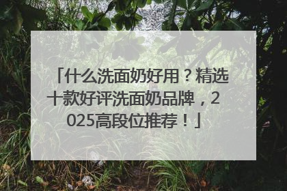 什么洗面奶好用？精选十款好评洗面奶品牌，2025高段位推荐！