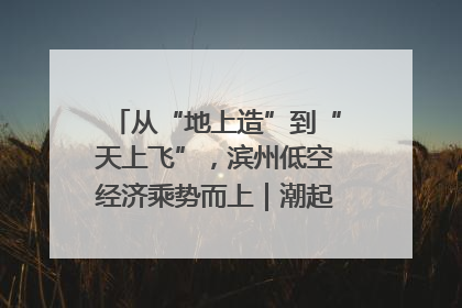 从“地上造”到“天上飞”，滨州低空经济乘势而上｜潮起渤海・网聚黄蓝
