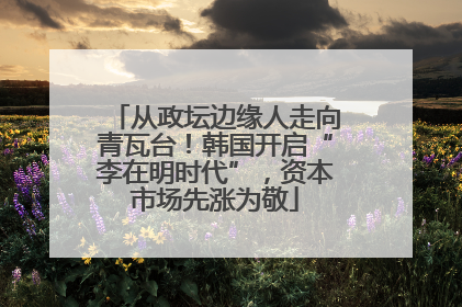 从政坛边缘人走向青瓦台！韩国开启“李在明时代”，资本市场先涨为敬