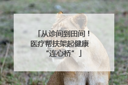 从诊间到田间！医疗帮扶架起健康“连心桥”
