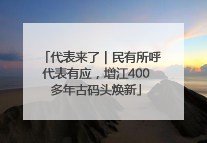 代表来了｜民有所呼代表有应，增江400多年古码头焕新
