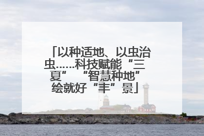 以种适地、以虫治虫……科技赋能“三夏” “智慧种地”绘就好“丰”景
