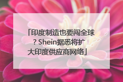 印度制造也要闯全球？Shein据悉将扩大印度供应商网络