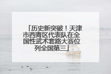 历史新突破！天津市西青区代表队在全国性武术套路大赛位列全国第三