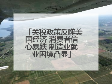 关税政策反噬美国经济 消费者信心暴跌 制造业就业困境凸显