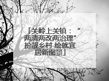 关岭上关镇：“两清两改两治理”扮靓乡村 绘就宜居新图景