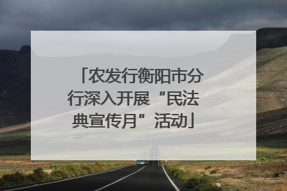 农发行衡阳市分行深入开展“民法典宣传月”活动