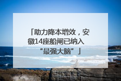 助力降本增效，安徽14座船闸已纳入“最强大脑”