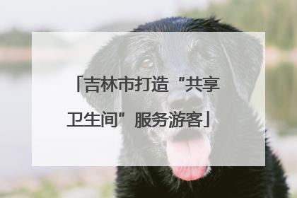 吉林市打造“共享卫生间”服务游客