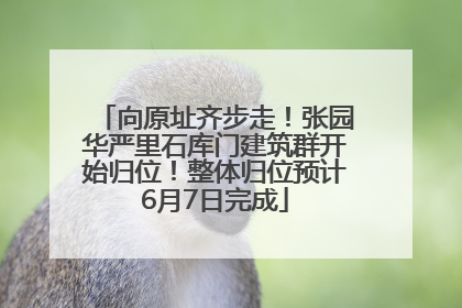 向原址齐步走！张园华严里石库门建筑群开始归位！整体归位预计6月7日完成