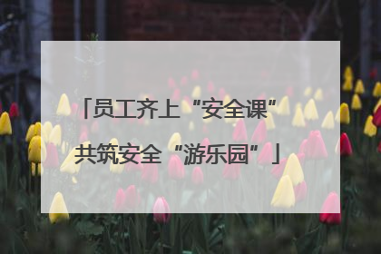 员工齐上“安全课” 共筑安全“游乐园”
