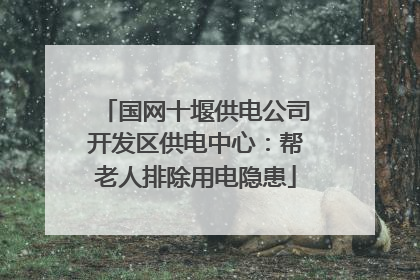 国网十堰供电公司开发区供电中心：帮老人排除用电隐患
