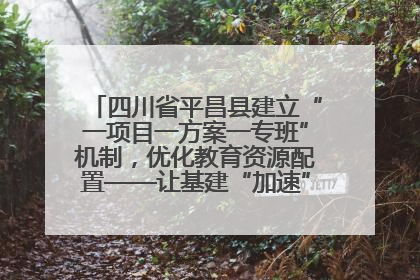 四川省平昌县建立“一项目一方案一专班”机制，优化教育资源配置——让基建“加速”，为成长“铺路”